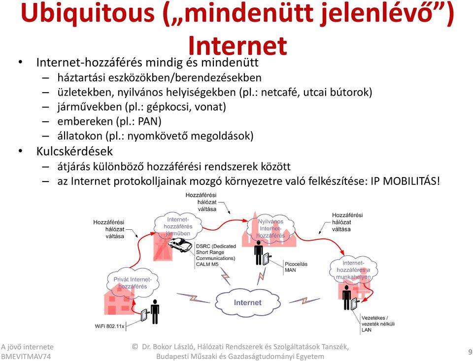 : netcafé, utcai bútorok) járművekben (pl.: gépkocsi, vonat) embereken (pl.: PAN) állatokon (pl.