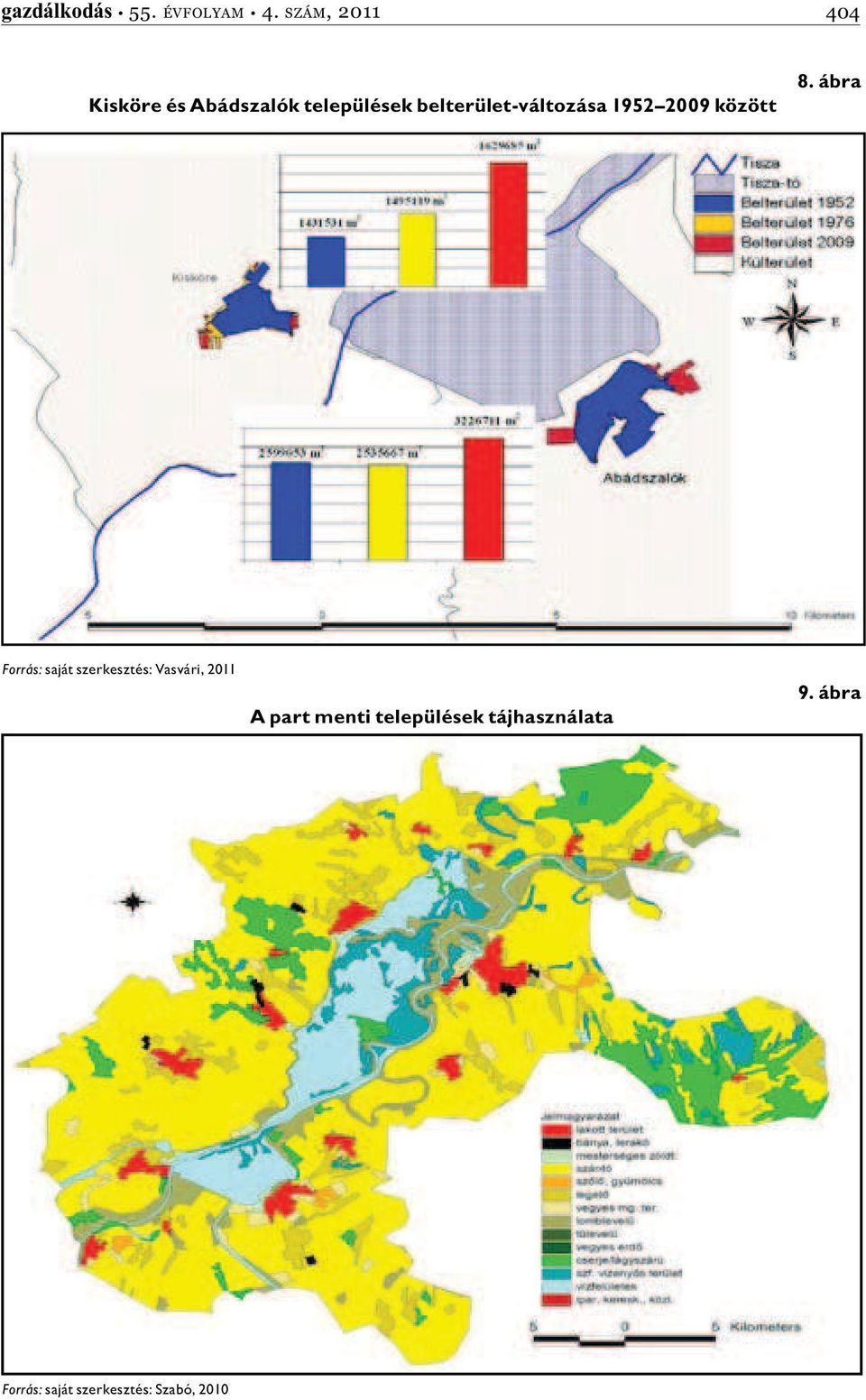 belterület-változása 1952 2009 között 8.