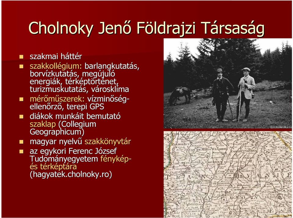 vízminőség- ellenőrz rző,, terepi GPS diákok munkáit bemutató szaklap (Collegium Geographicum) magyar