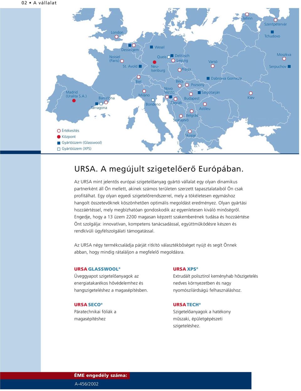 URSA. A megújult szigetelõerõ Európában.