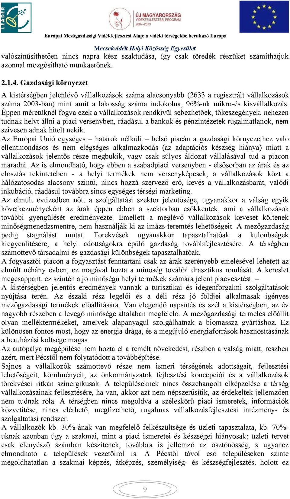 Éppen méretüknél fogva ezek a vállalkozások rendkívül sebezhetőek, tőkeszegények, nehezen tudnak helyt állni a piaci versenyben, ráadásul a bankok és pénzintézetek rugalmatlanok, nem szívesen adnak