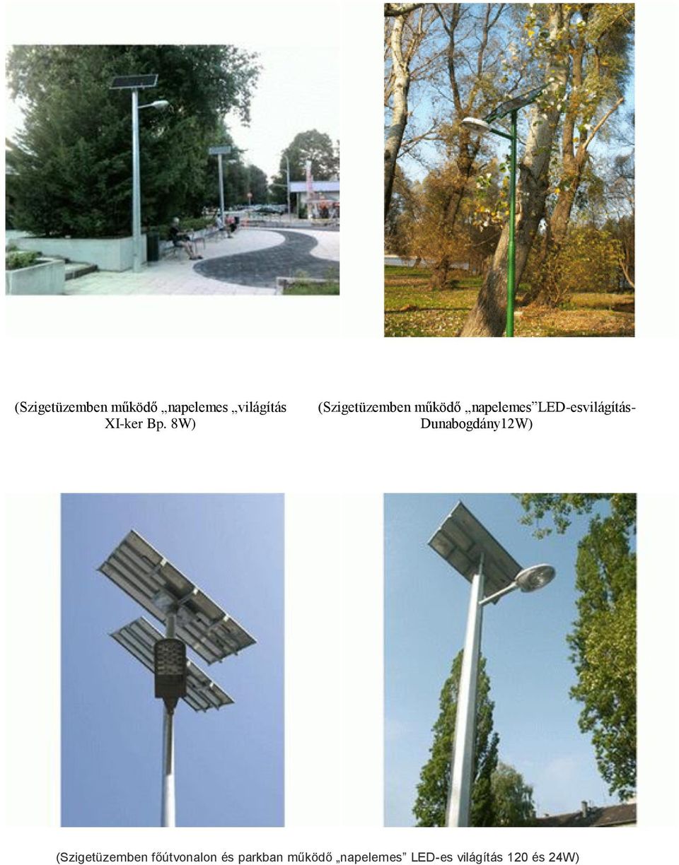 LED-esvilágítás- Dunabogdány12W) (Szigetüzemben