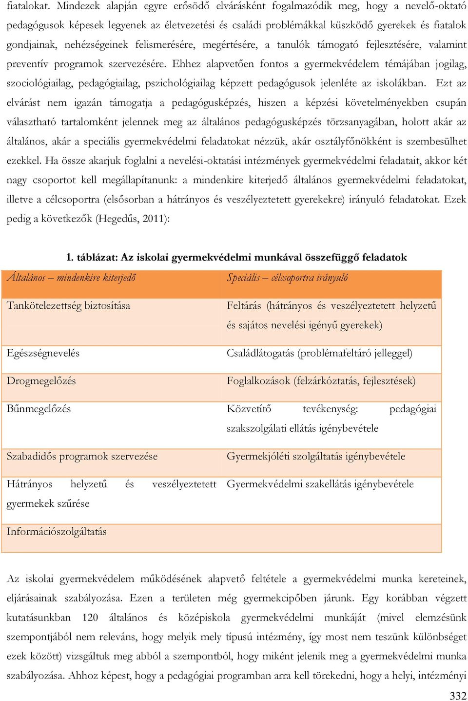 nehézségeinek felismerésére, megértésére, a tanulók támogató fejlesztésére, valamint preventív programok szervezésére.