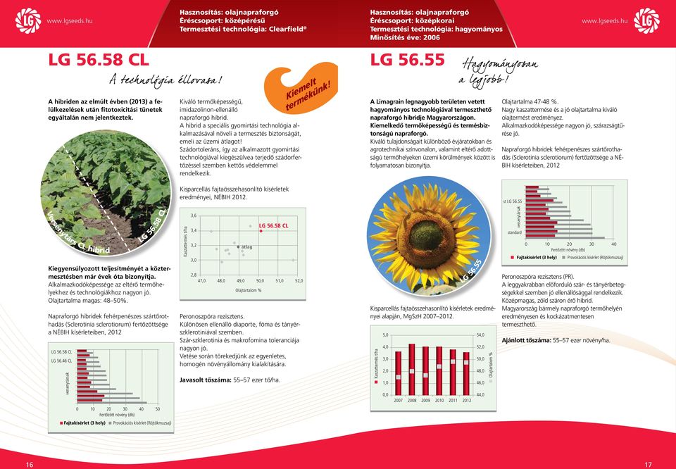 A hibrid a speciális gyomirtási technológia alkalmazásával növeli a termesztés biztonságát, emeli az üzemi átlagot!