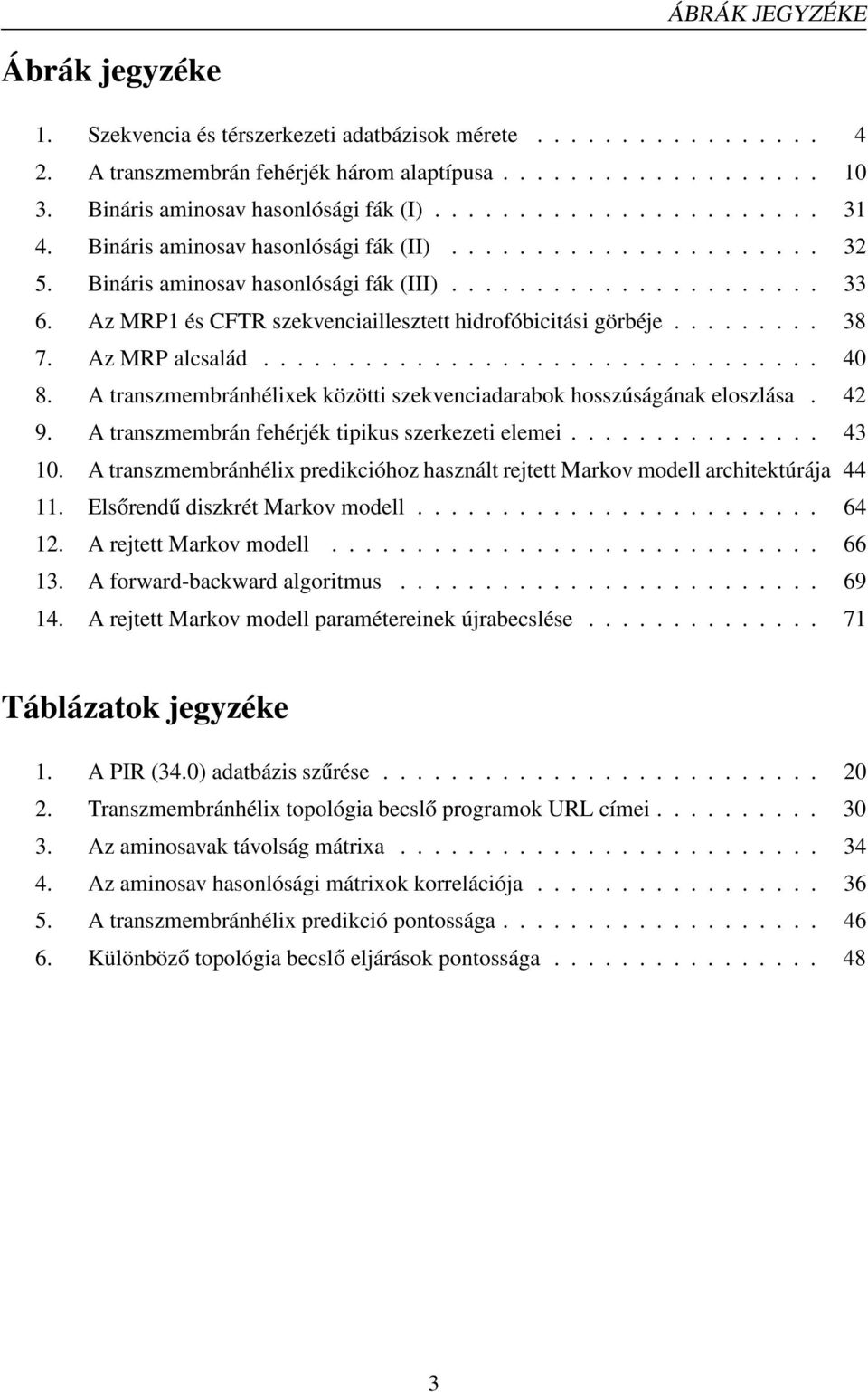 z MRP1 és CFTR szekvenciaillesztett hidrofóbicitási görbéje......... 38 7. z MRP alcsalád................................. 40 8. transzmembránhélixek közötti szekvenciadarabok hosszúságának eloszlása.