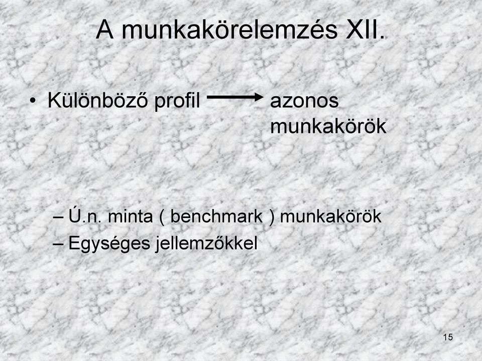 munkakörök Ú.n. minta (