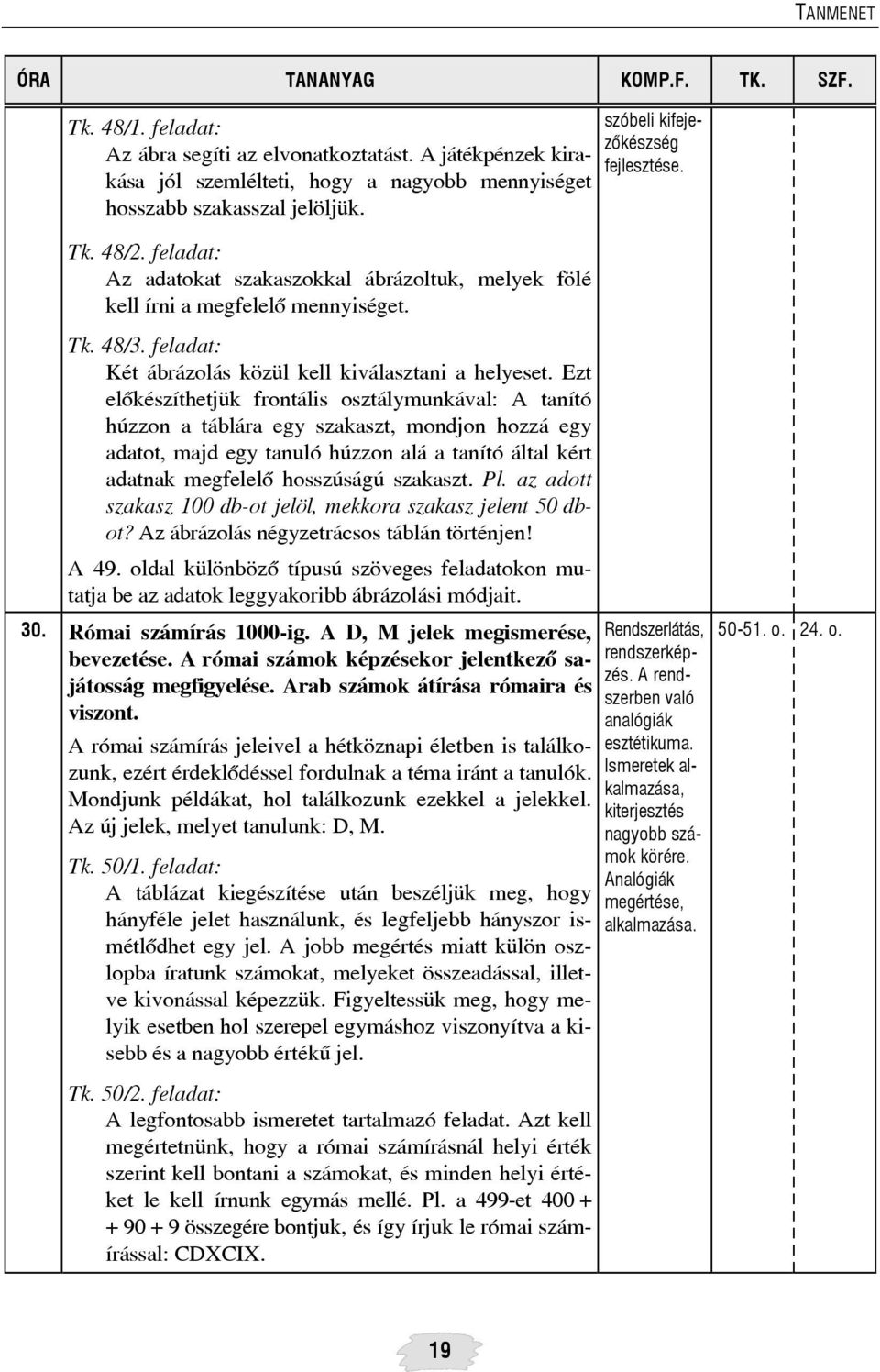 Ezt elõkészíthetjük frontális osztálymunkával: A tanító húzzon a táblára egy szakaszt, mondjon hozzá egy adatot, majd egy tanuló húzzon alá a tanító által kért adatnak megfelelõ hosszúságú szakaszt.