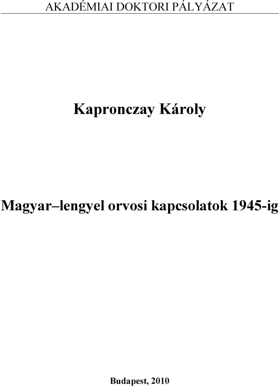 Károly Magyar lengyel