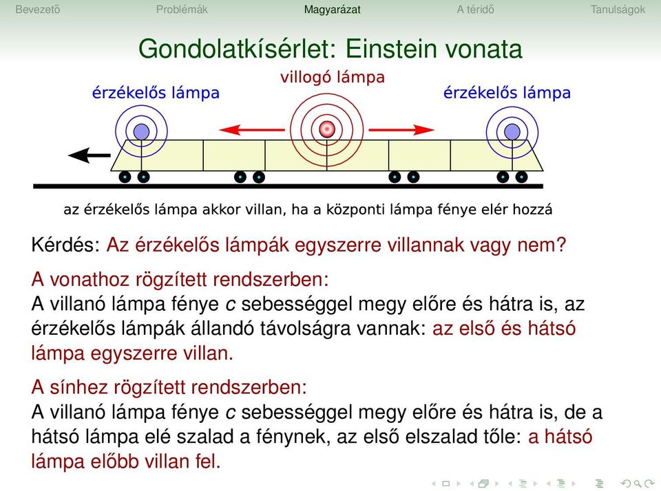 állandó távolságra vannak: az első és hátsó lámpa egyszerre villan.