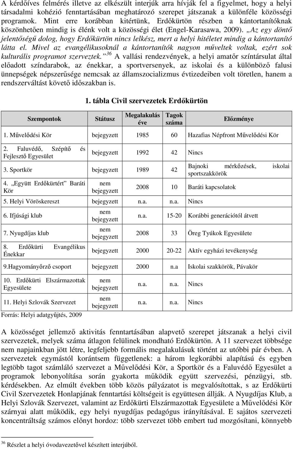 Az egy döntı jelentıségő dolog, hogy Erdıkürtön nincs lelkész, mert a helyi hitéletet mindig a kántortanító látta el.