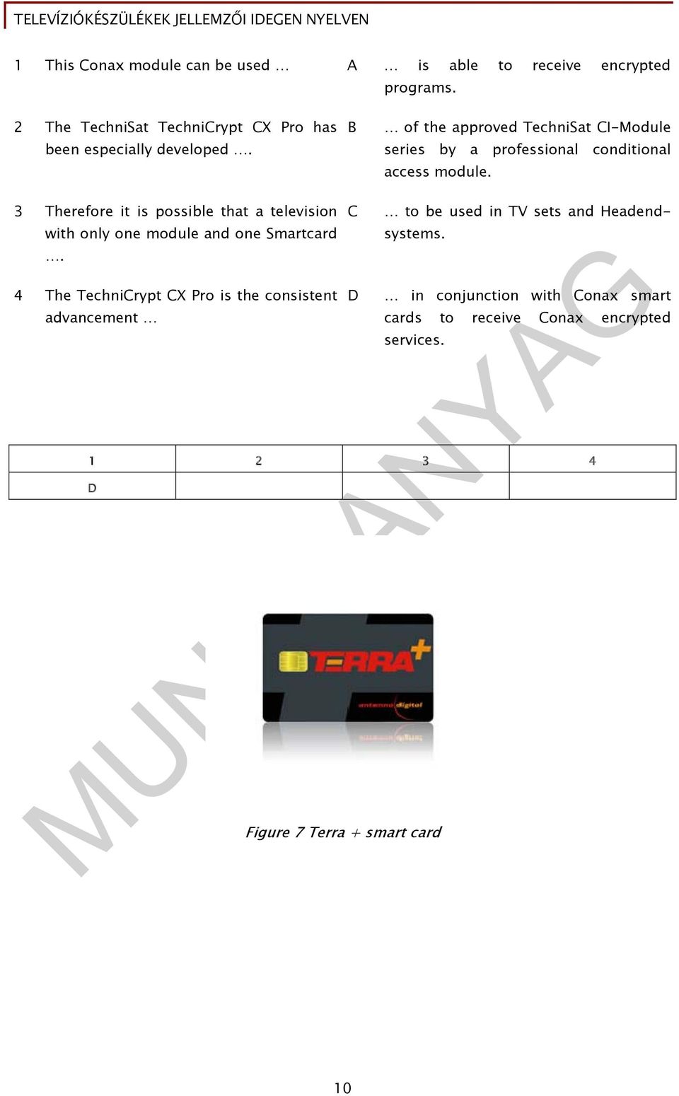 B of the approved TechniSat CI-Module series by a professional conditional access module.