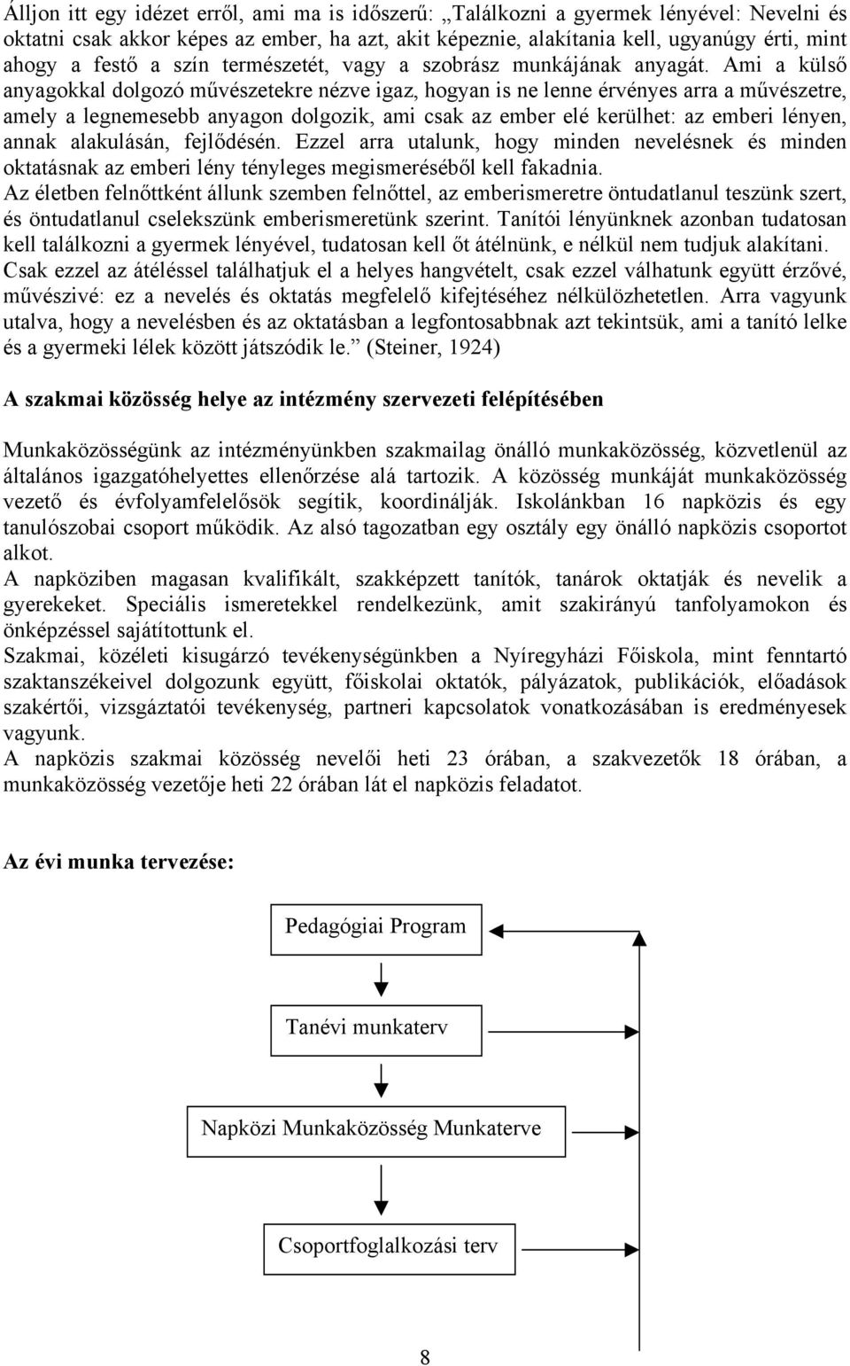 Ami a külső anyagokkal dolgozó művészetekre nézve igaz, hogyan is ne lenne érvényes arra a művészetre, amely a legnemesebb anyagon dolgozik, ami csak az ember elé kerülhet: az emberi lényen, annak