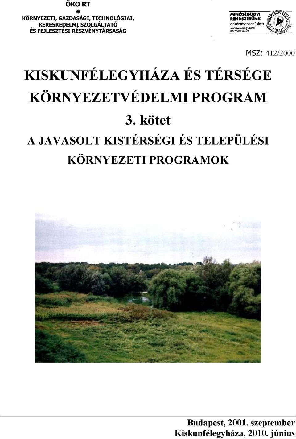 KÖRNYEZETVÉDELMI PROGRAM 3.