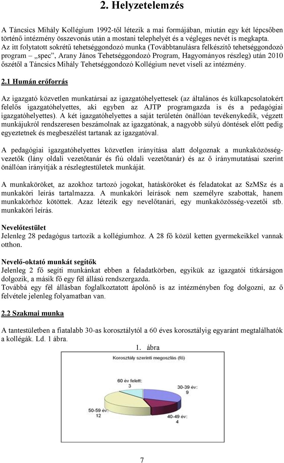 Tehetséggondozó Kollégium nevet viseli az intézmény. 2.