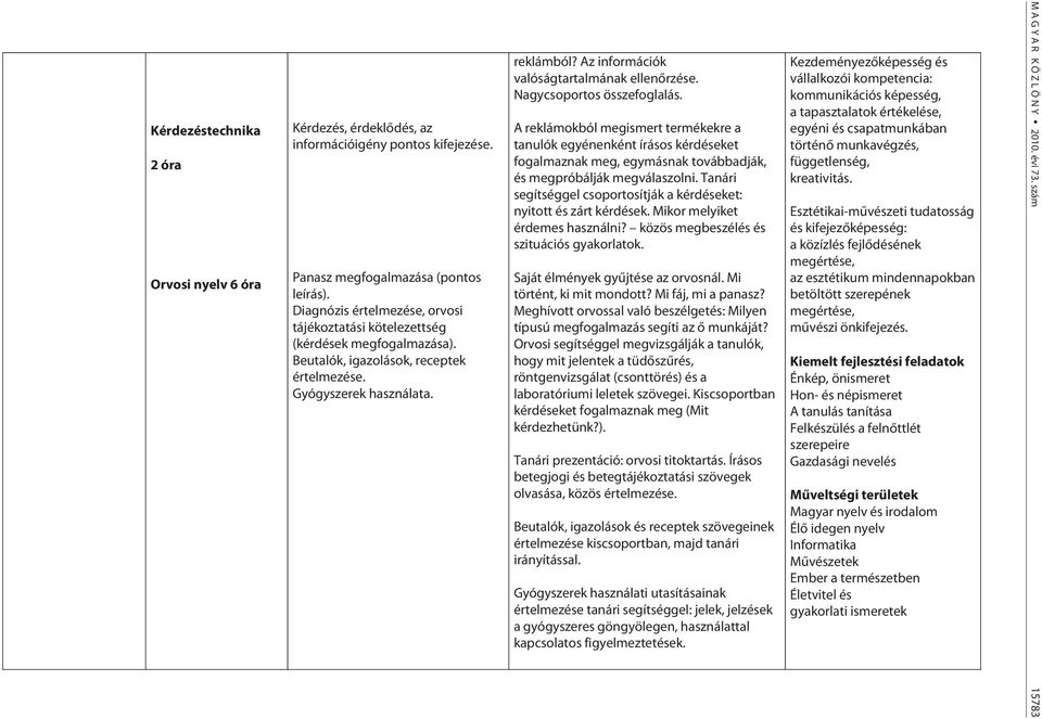 Az információk valóságtartalmának ellenőrzése. Nagycsoportos összefoglalás.