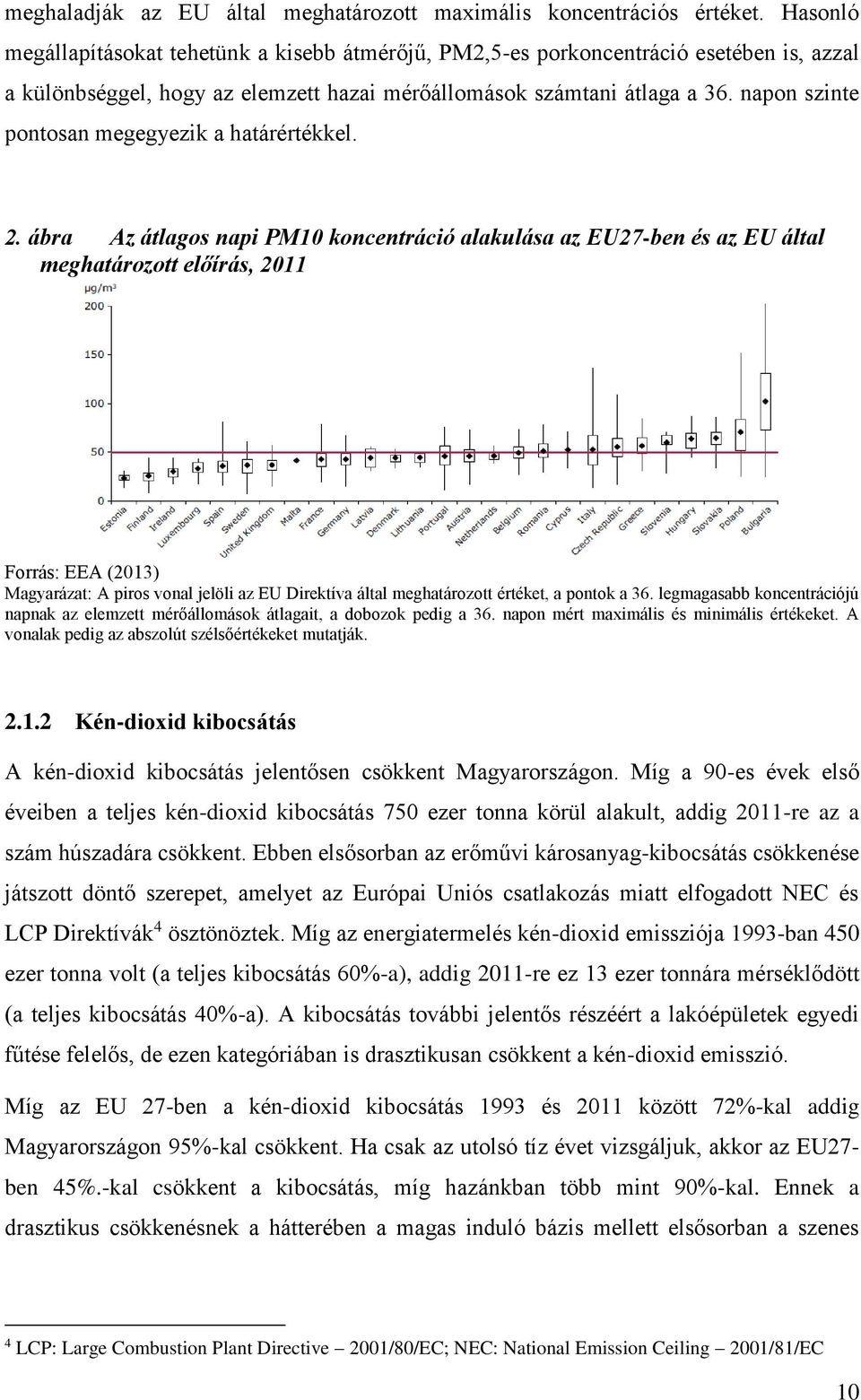 napon szinte pontosan megegyezik a határértékkel. 2.