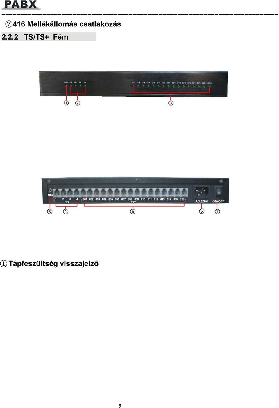 zeneforrás bemenet Főkapcsoló 9Elektromos zár vezérlés (opcionális) 2.