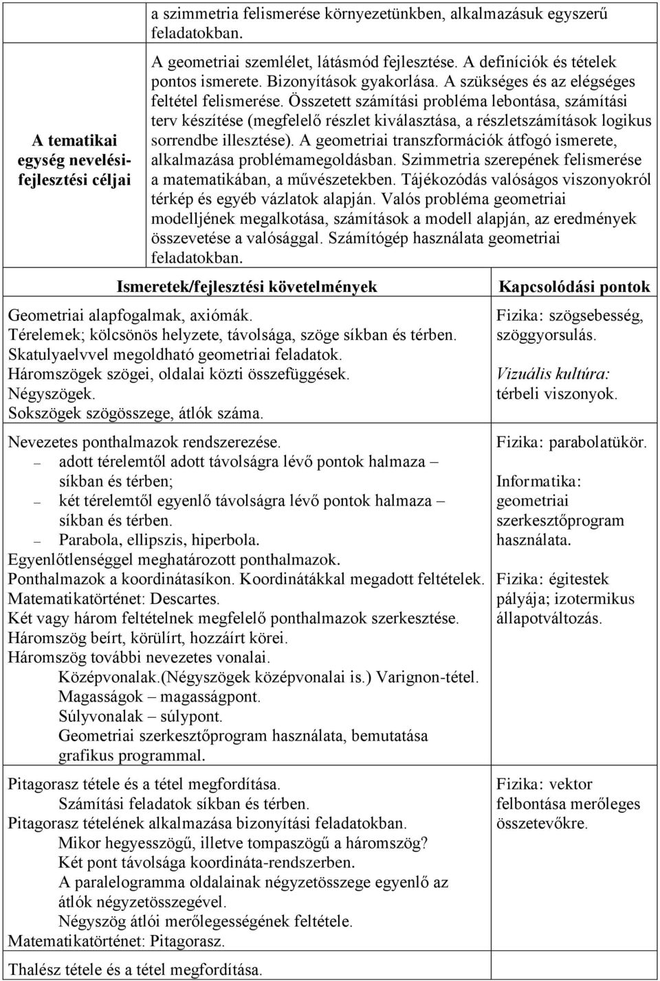 Összetett számítási probléma lebontása, számítási terv készítése (megfelelő részlet kiválasztása, a részletszámítások logikus sorrendbe illesztése).