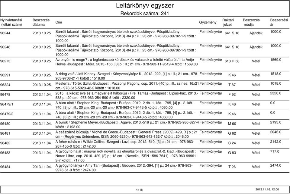 : a legfontosabb kérdések és válaszok a felntté válásról / írta Antje Helms.-Budapest : Móra, 2013.-156, [3] p.: ill.; 21 cm.- 978-963-11-9519-4 fzött : 1569.00 Felnttkönyvt 641 S 18 Ajándék 1000.