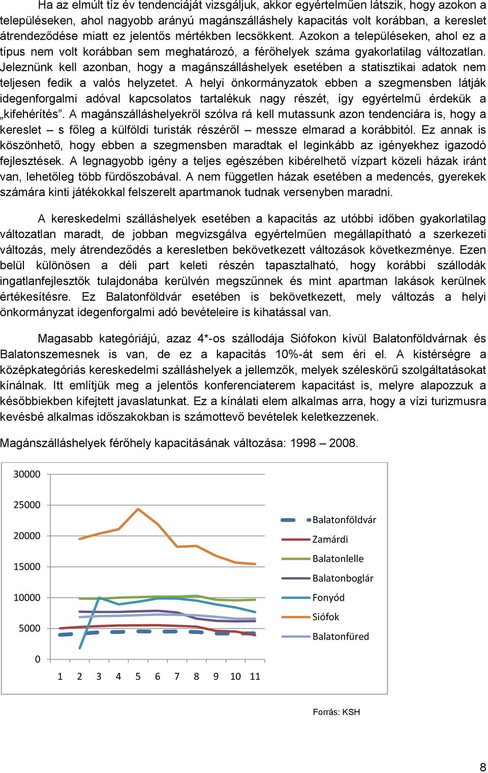 Jeleznünk kell azonban, hogy a magánszálláshelyek esetében a statisztikai adatok nem teljesen fedik a valós helyzetet.