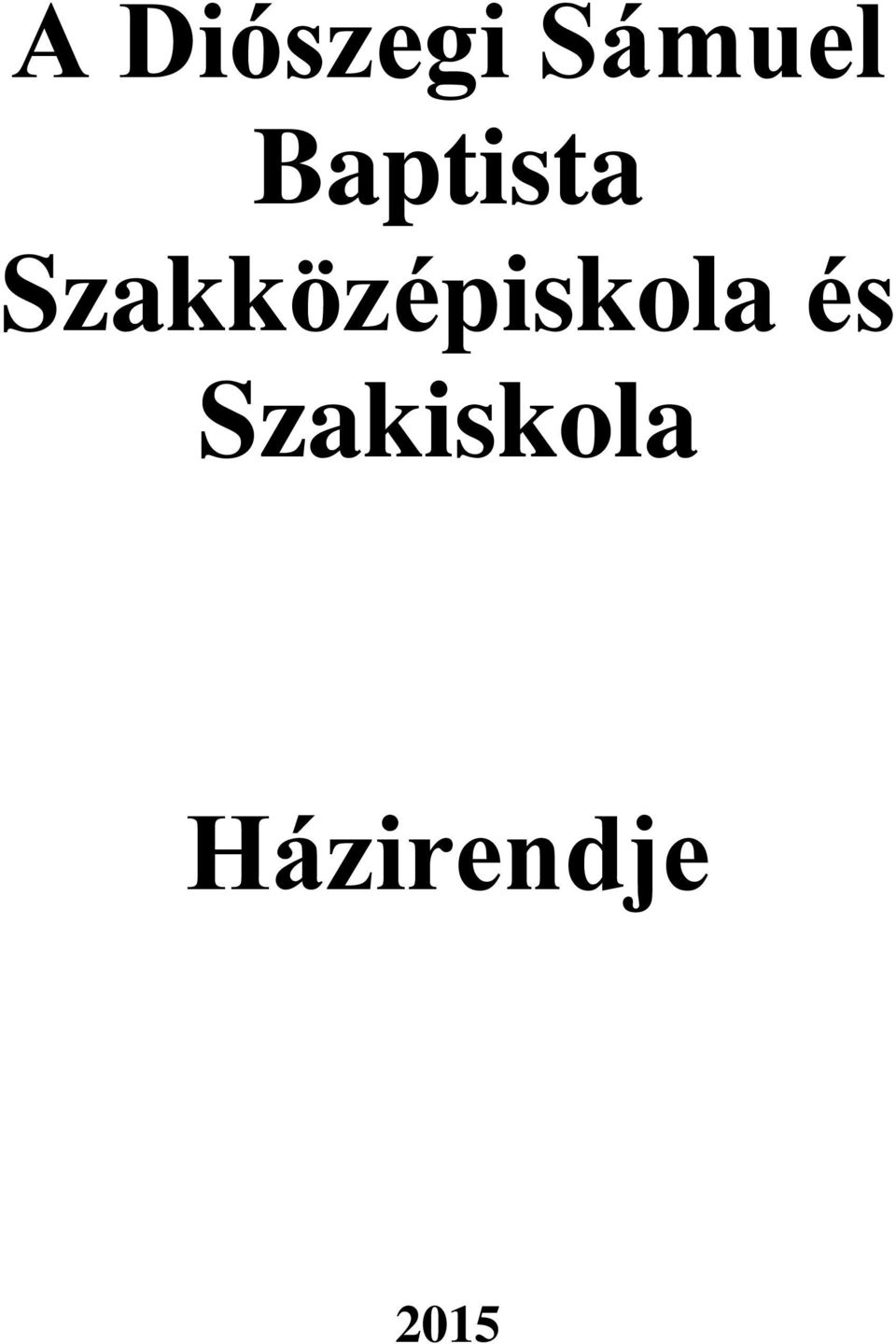 Szakközépiskola