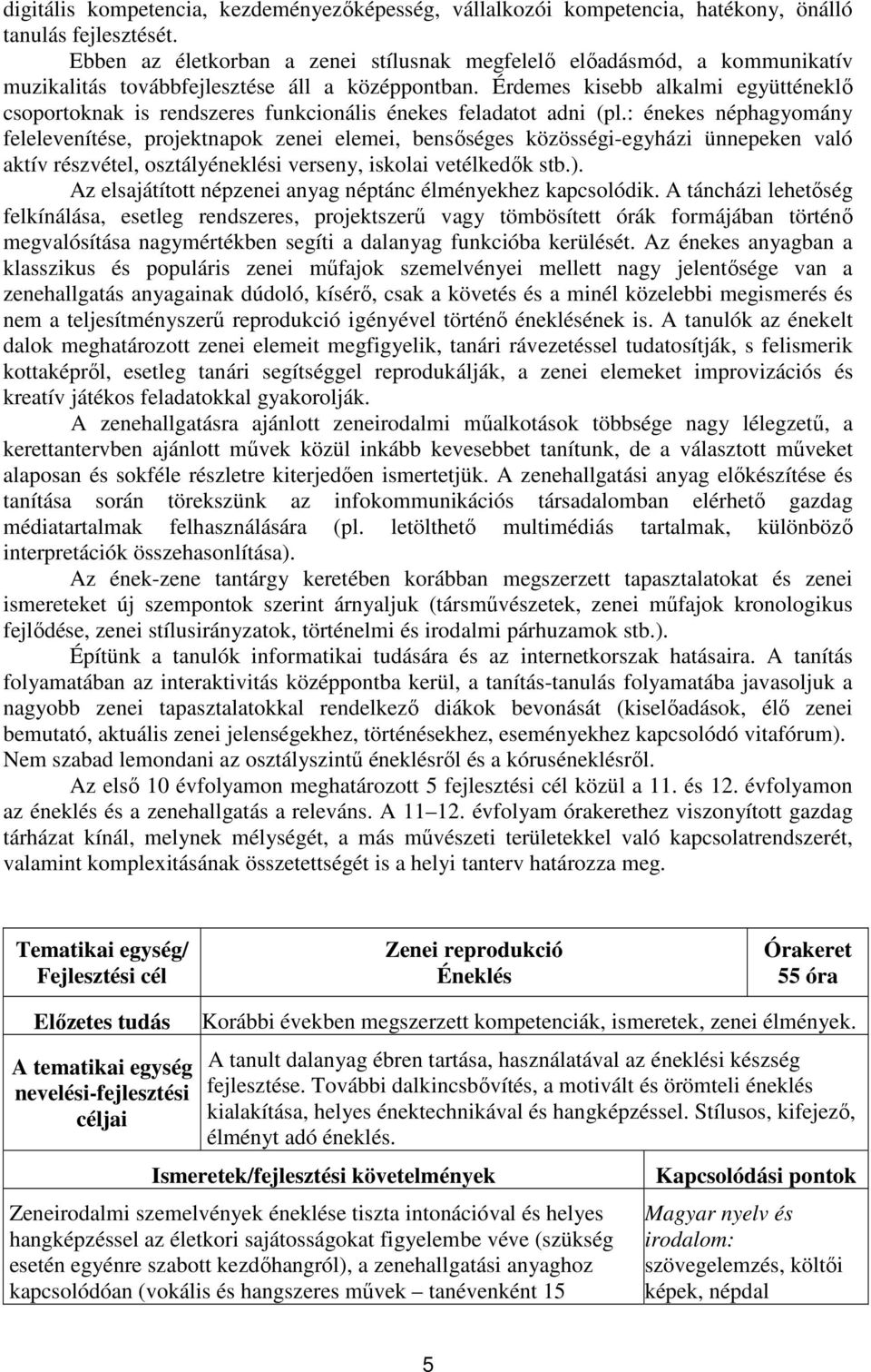 Érdemes kisebb alkalmi együtténeklő csoportoknak is rendszeres funkcionális énekes feladatot adni (pl.