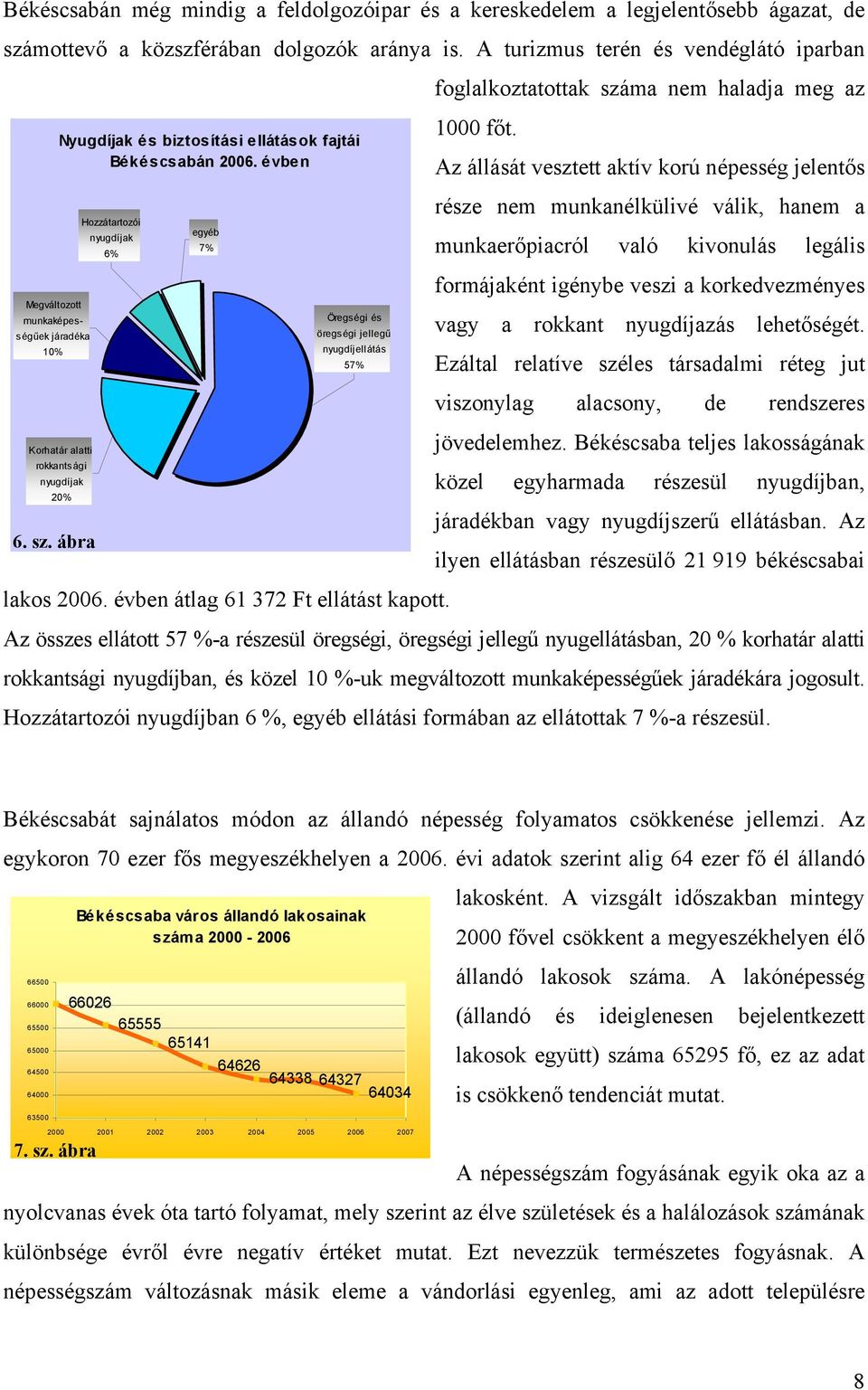 évben Az állását vesztett aktív korú népesség jelentős része nem munkanélkülivé válik, hanem a Hozzátartozói egyéb nyugdíjak 7% 6% munkaerőpiacról való kivonulás legális formájaként igénybe veszi a