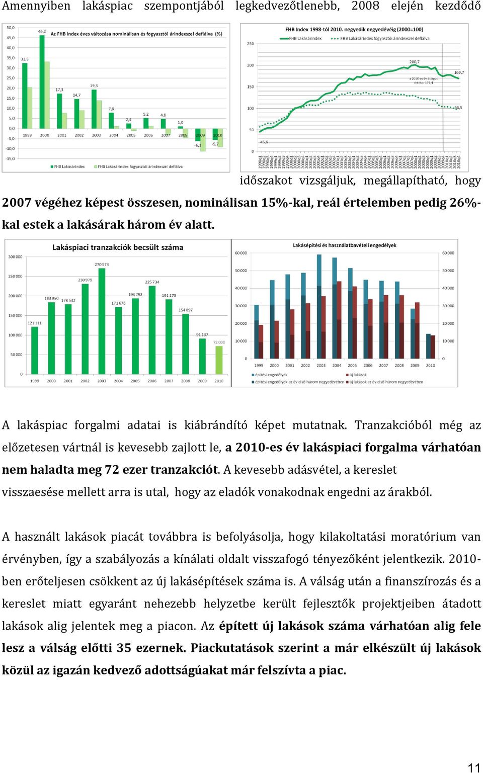 Tranzakcióból még az előzetesen vártnál is kevesebb zajlott le, a 2010-es év lakáspiaci forgalma várhatóan nem haladta meg 72 ezer tranzakciót.