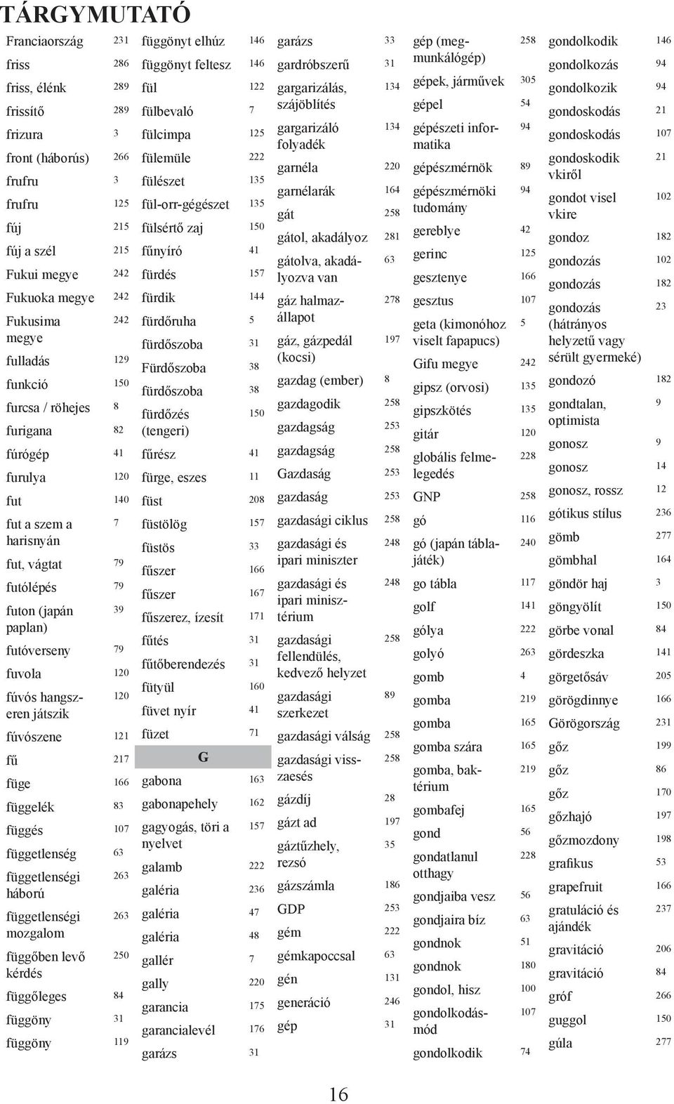 játszik fúvószene 121 fű 217 füge 166 függelék 83 függés 107 függetlenség 63 függetlenségi 263 háború függetlenségi 263 mozgalom függőben levő 250 kérdés függőleges 84 függöny 31 függöny 119 függönyt