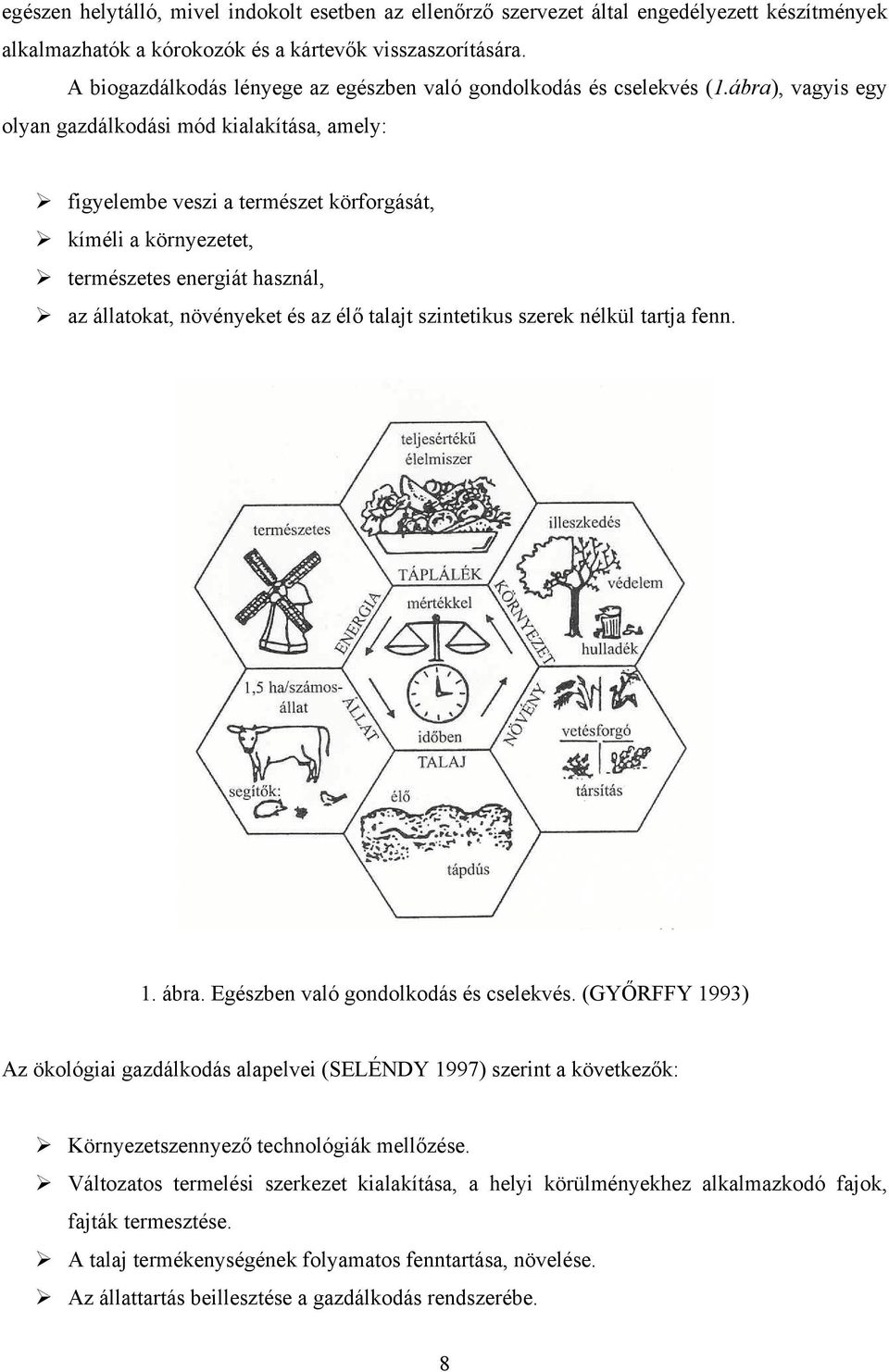 ábra), vagyis egy olyan gazdálkodási mód kialakítása, amely: figyelembe veszi a természet körforgását, kíméli a környezetet, természetes energiát használ, az állatokat, növényeket és az élő talajt