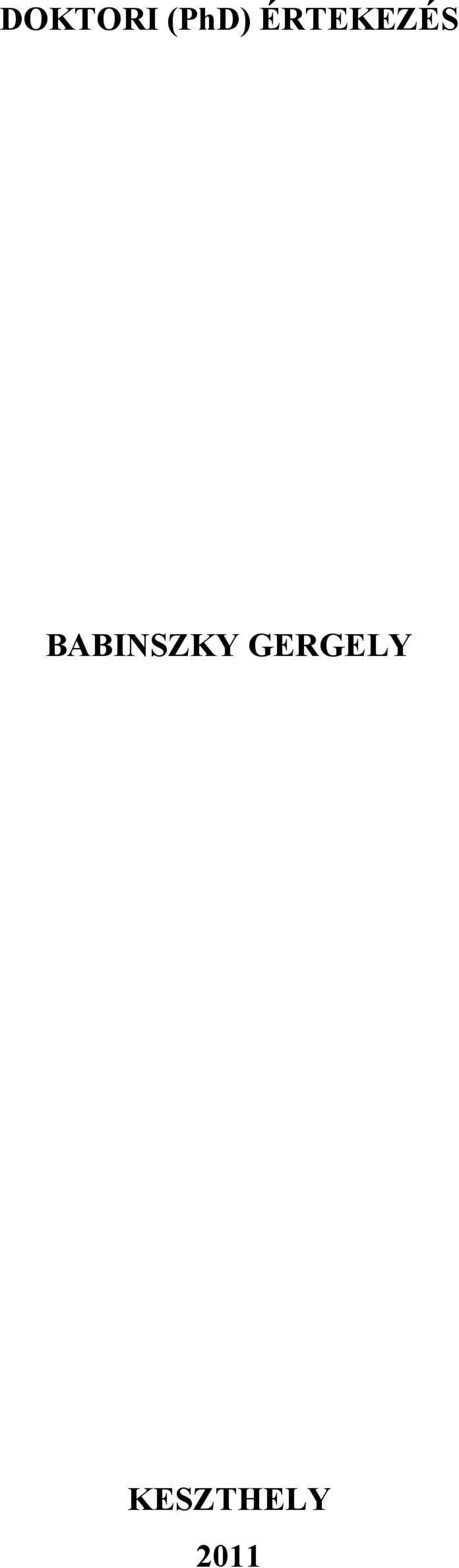 BABINSZKY