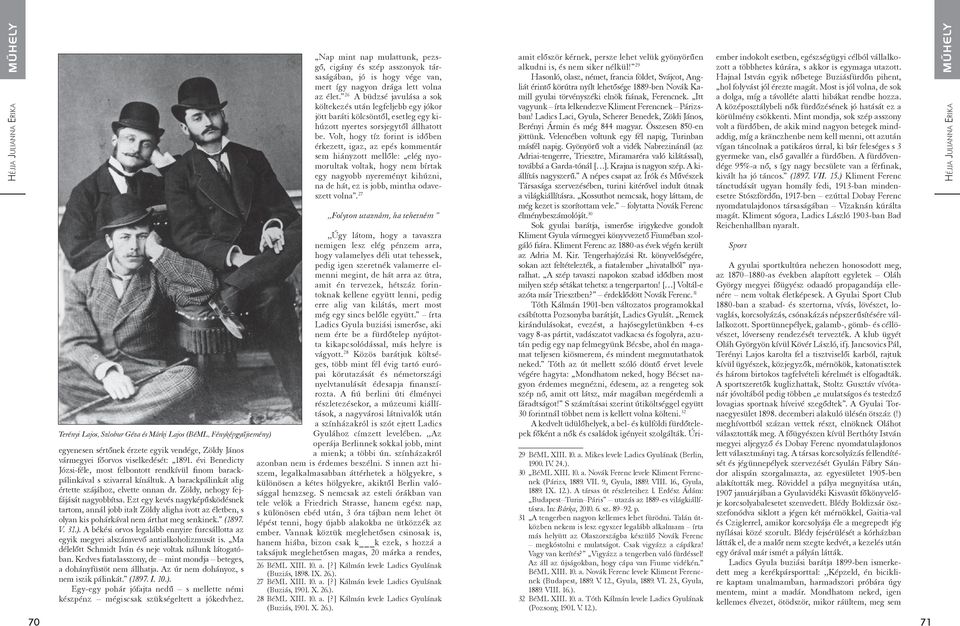 Ezt egy kevés nagyképűsködésnek tartom, annál jobb italt Zöldy aligha ivott az életben, s olyan kis pohárkával nem árthat meg senkinek. (1897. V. 31.).