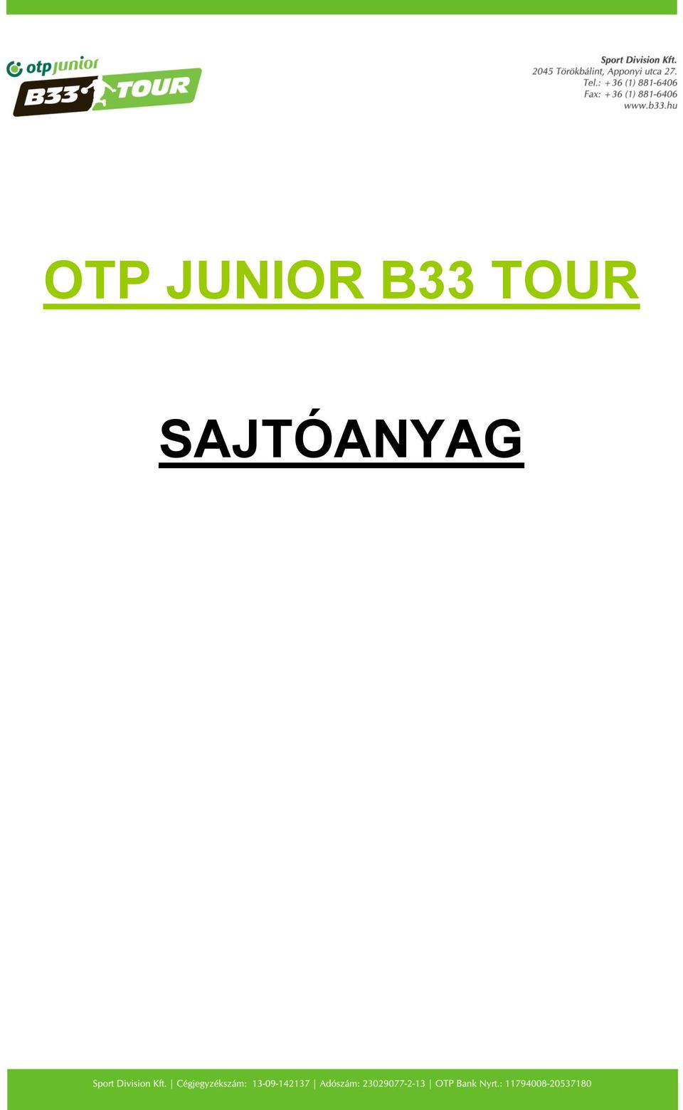 B33 TOUR