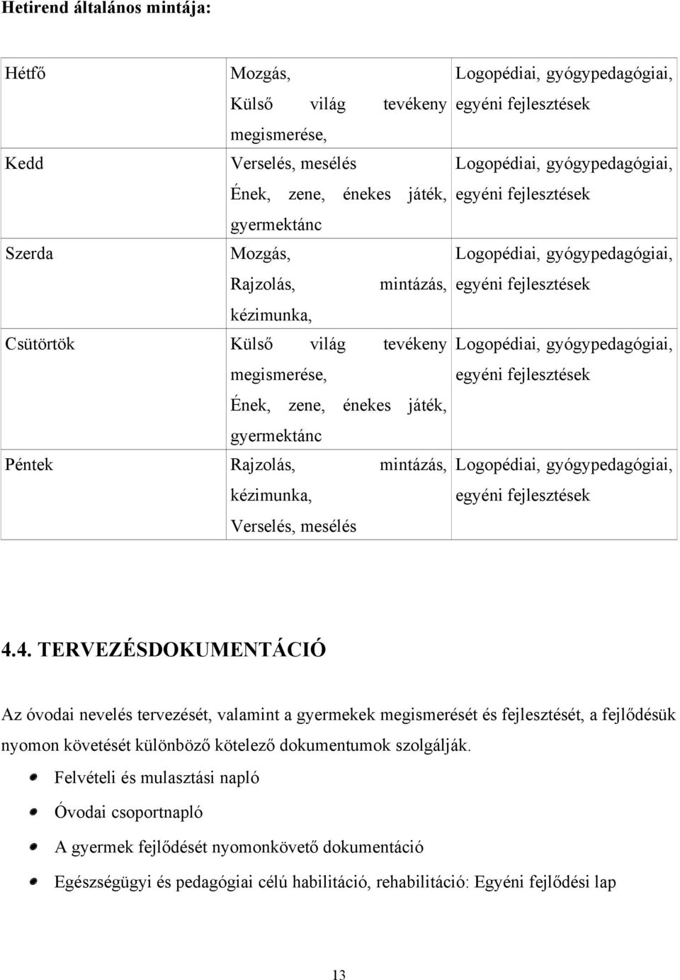 egyéni fejlesztések Logopédiai, gyógypedagógiai, egyéni fejlesztések Logopédiai, gyógypedagógiai, egyéni fejlesztések Logopédiai, gyógypedagógiai, egyéni fejlesztések 4.