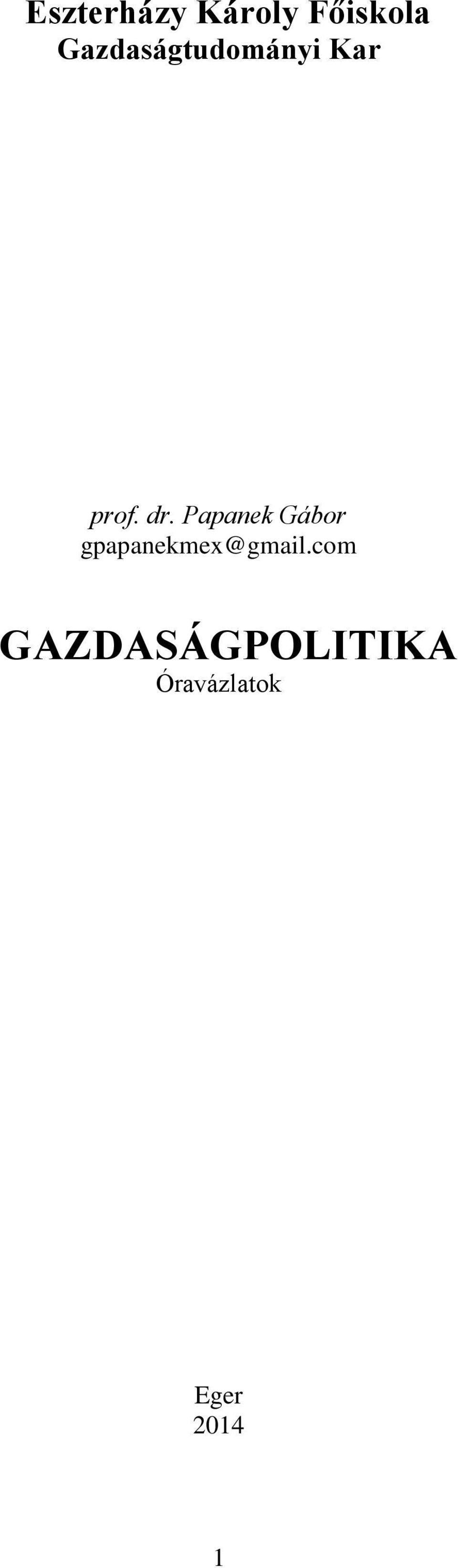 Papanek Gábor gpapanekmex@gmail.