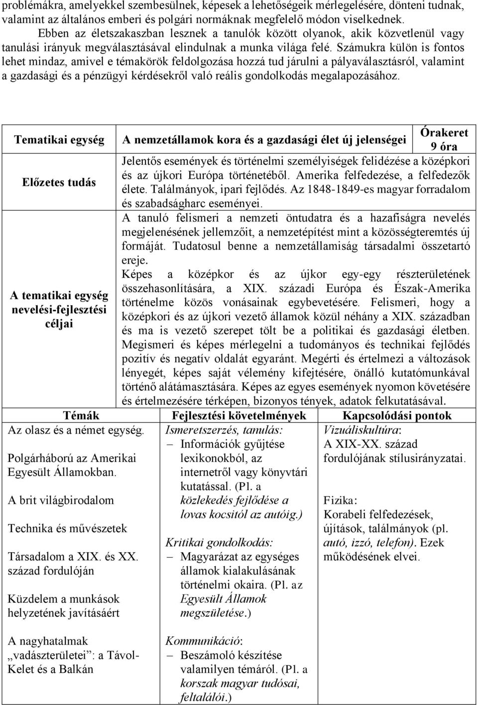 Számukra külön is fontos lehet mindaz, amivel e témakörök feldolgozása hozzá tud járulni a pályaválasztásról, valamint a gazdasági és a pénzügyi kérdésekről való reális gondolkodás megalapozásához.