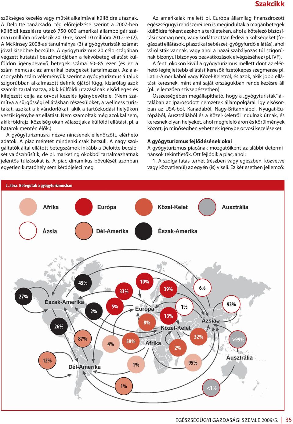A McKinsey 2008-as tanulmánya (3) a gyógyturisták számát jóval kisebbre becsülte.