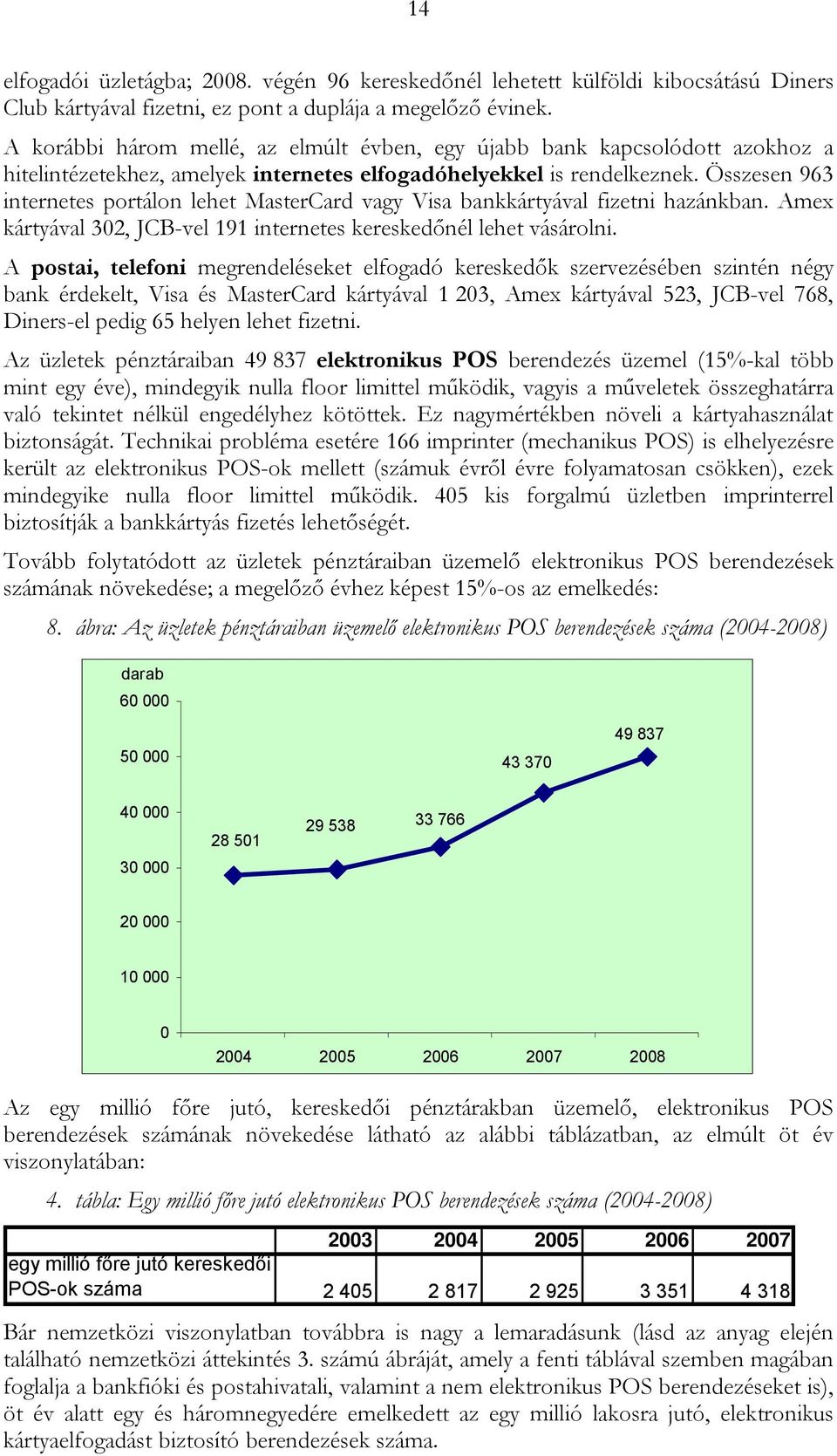 Összesen 963 internetes portálon lehet MasterCard vagy Visa bankkártyával fizetni hazánkban. Amex kártyával 302, JCB-vel 191 internetes kereskedőnél lehet vásárolni.