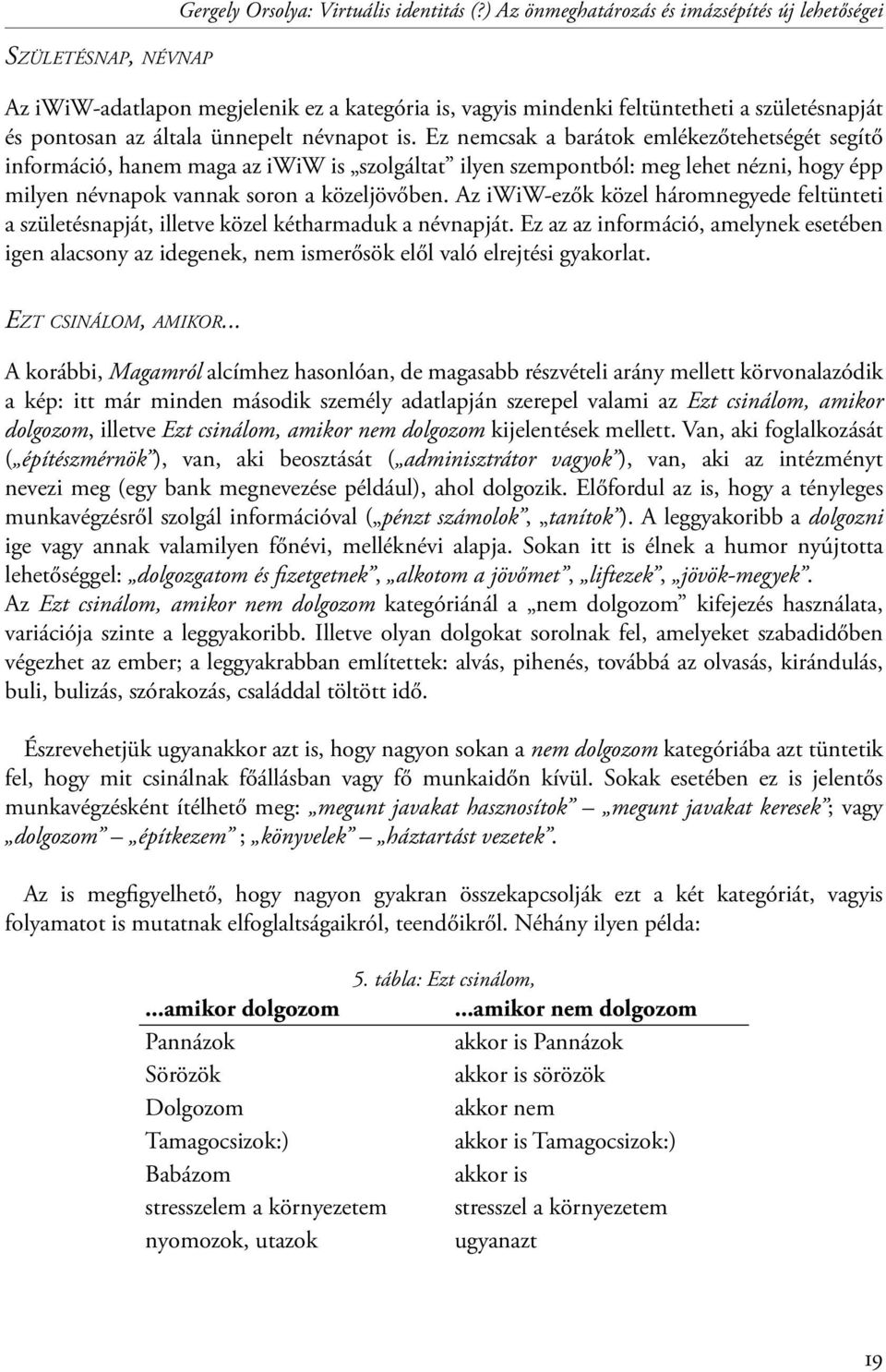 Ez nemcsak a barátok emlékezőtehetségét segítő információ, hanem maga az iwiw is szolgáltat ilyen szempontból: meg lehet nézni, hogy épp milyen névnapok vannak soron a közeljövőben.