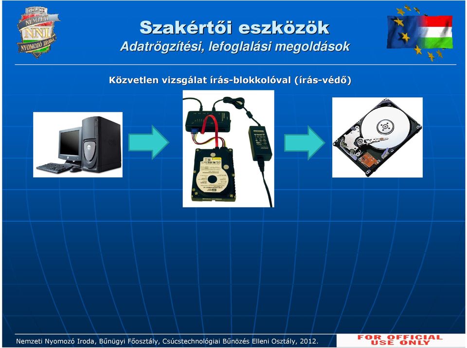 írás-blokkolóval (írás-védő)( Nemzeti Nyomozó