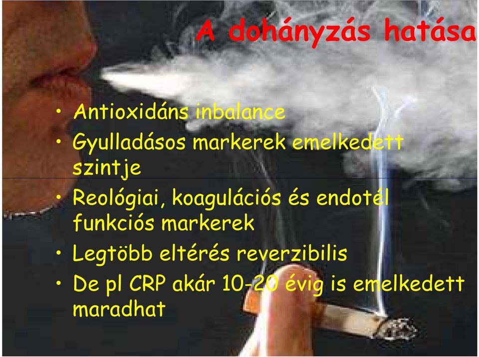 és endotél funkciós markerek Legtöbb eltérés