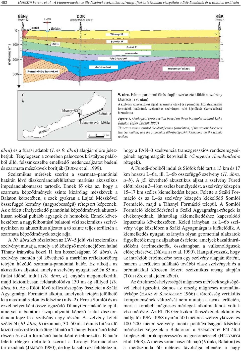 szelvényen való kijelölését (korrelálását) biztosította Figure 9.