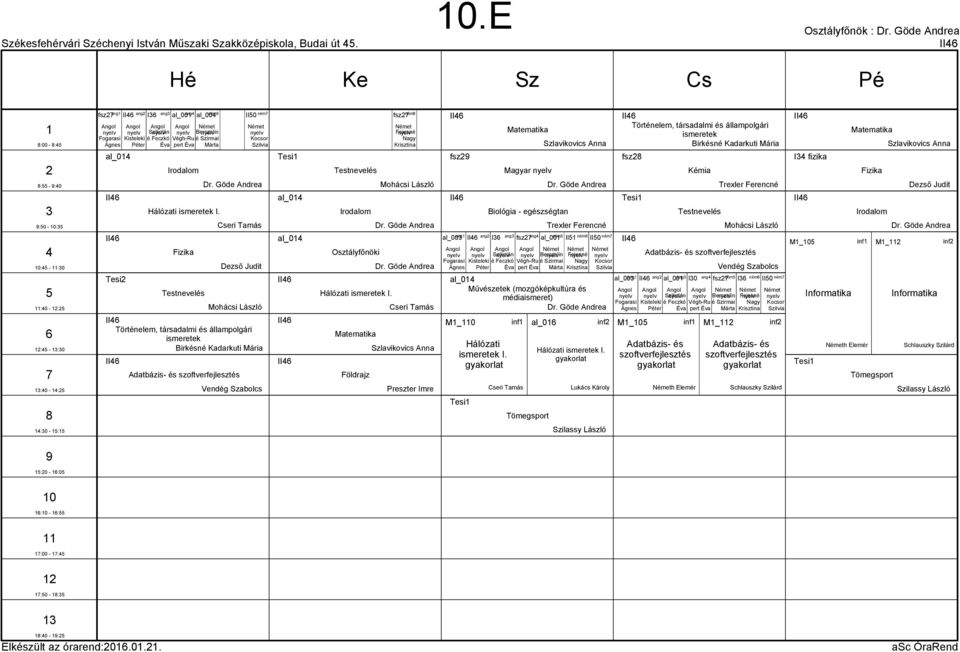 Márta I. ném al_00 II0 ném Kocsor Szilvia Dr. Göde Andrea II al_0 al_0 II II II I. Földrajz ném Fejesné Nagy Krisztina Dr. Göde Andrea Dr. Göde Andrea II fsz II al_00 Fogarasi Ágnes M_0 I.