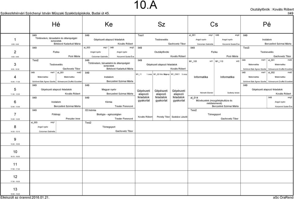 Kováts Róbert II al_00 II II Magyar Kováts Róbert II II I kémia Tesi Csicsman Gabriella II Kémia Biológia - egészségtan Keczerné Szalai Éva II II M_ Kováts Róbert M_0 Kéz forg.