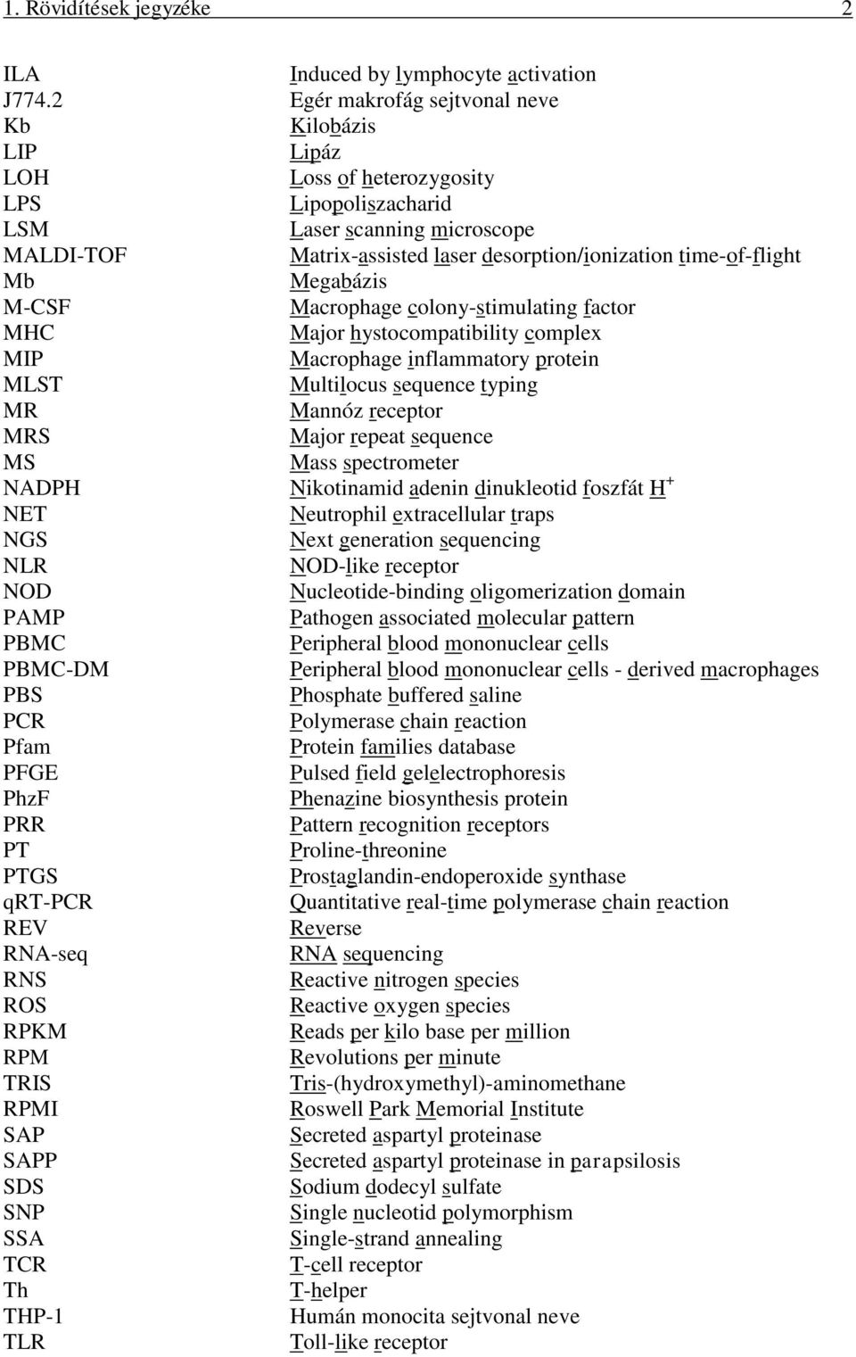 time-of-flight Mb Megabázis M-CSF Macrophage colony-stimulating factor MHC Major hystocompatibility complex MIP Macrophage inflammatory protein MLST Multilocus sequence typing MR Mannóz receptor MRS