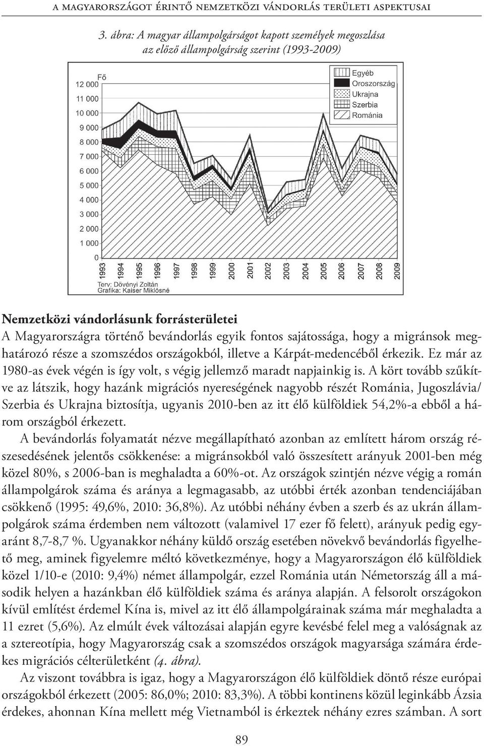 sajátossága, hogy a migránsok meghatározó része a szomszédos országokból, illetve a Kárpát-medencéből érkezik. Ez már az 1980-as évek végén is így volt, s végig jellemző maradt napjainkig is.