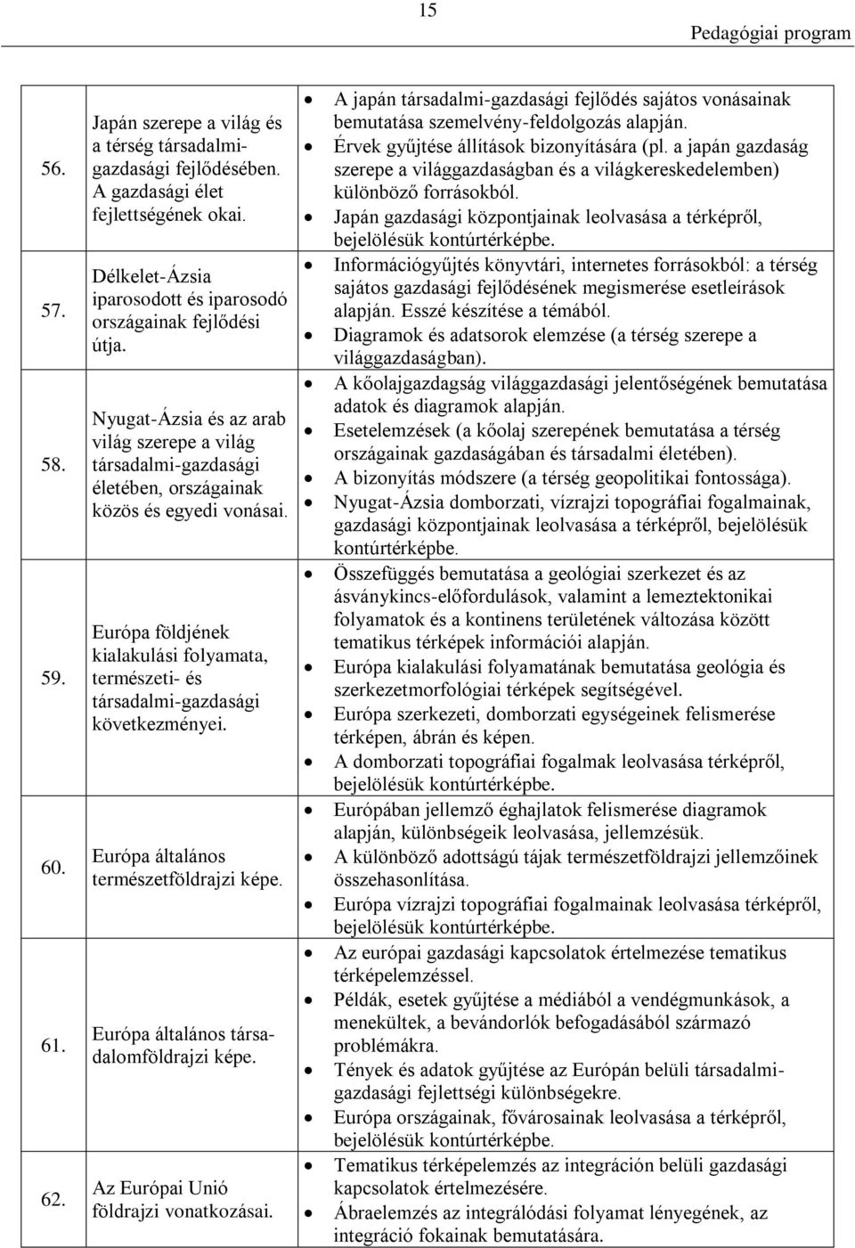 Európa földjének kialakulási folyamata, természeti- és társadalmi-gazdasági következményei. Európa általános természetföldrajzi képe. Európa általános társadalomföldrajzi képe.