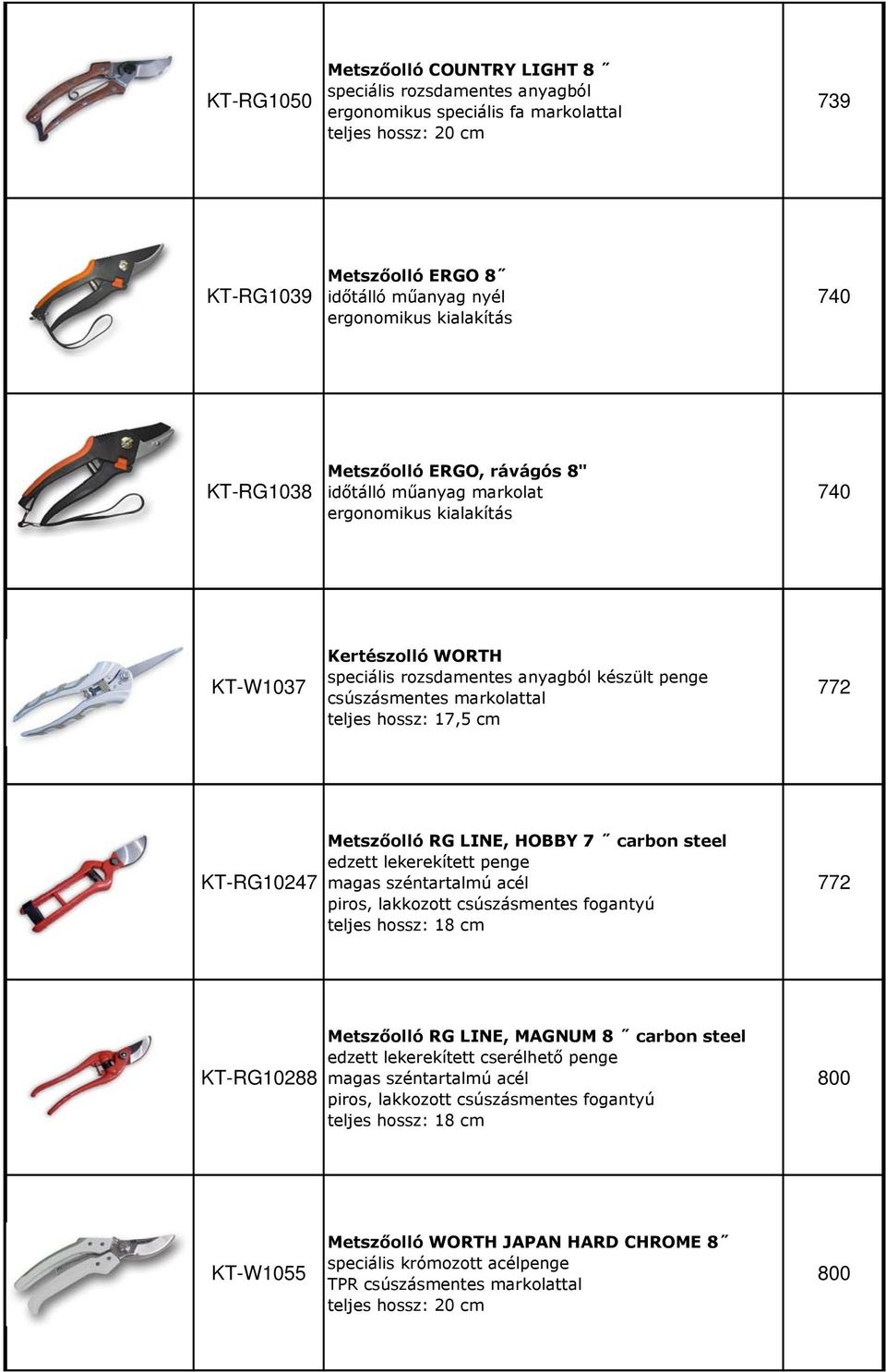 markolattal teljes hossz: 17,5 cm 772 KT-RG10247 Metszőolló RG LINE, HOBBY 7 carbon steel edzett lekerekített penge magas széntartalmú acél piros, lakkozott csúszásmentes fogantyú teljes hossz: 18 cm