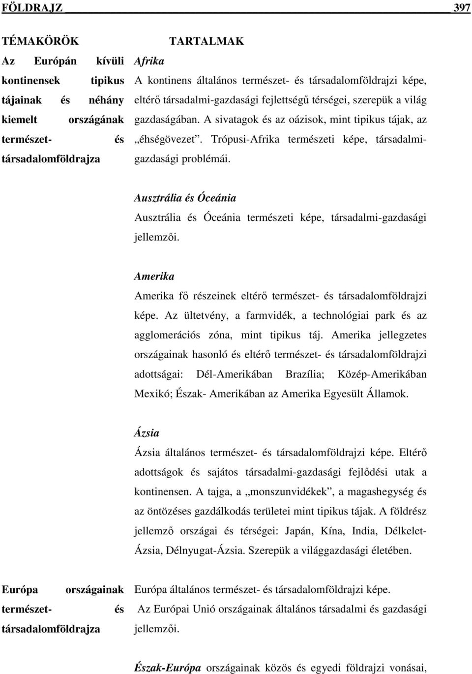 Trópusi-Afrika természeti képe, társadalmigazdasági problémái. Ausztrália és Óceánia Ausztrália és Óceánia természeti képe, társadalmi-gazdasági jellemzıi.