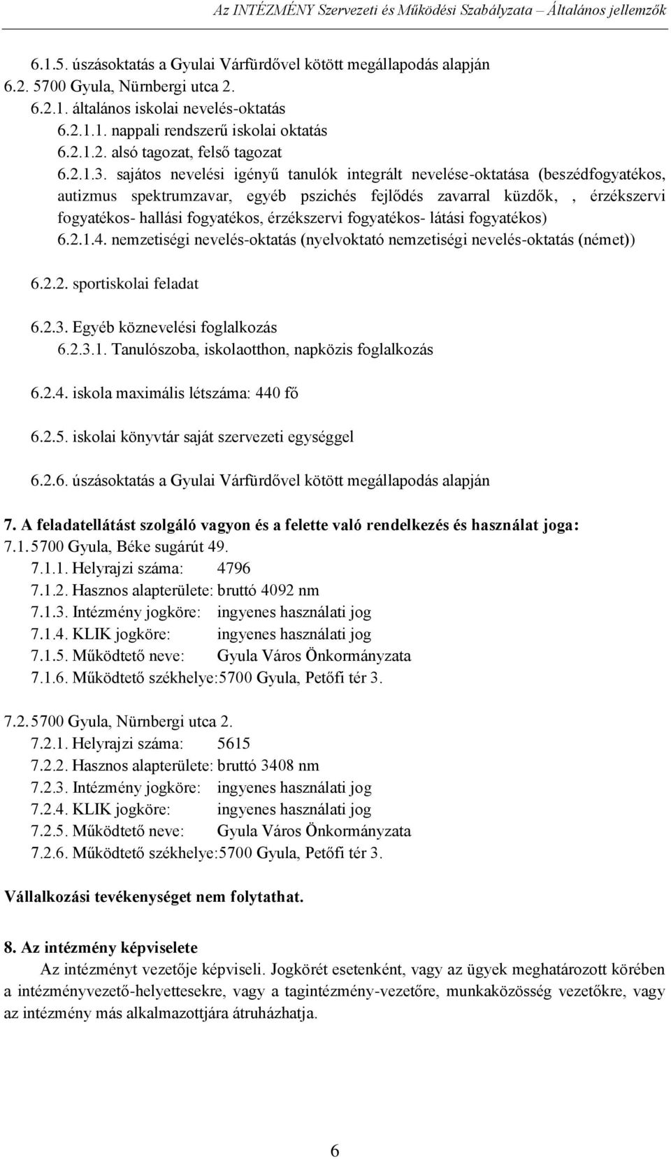 sajátos nevelési igényű tanulók integrált nevelése-oktatása (beszédfogyatékos, autizmus spektrumzavar, egyéb pszichés fejlődés zavarral küzdők,, érzékszervi fogyatékos- hallási fogyatékos,